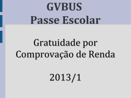 Gratuidade escolar - Campus Vila Velha