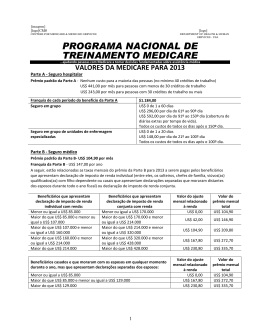 PROGRAMA NACIONAL DE TREINAMENTO MEDICARE