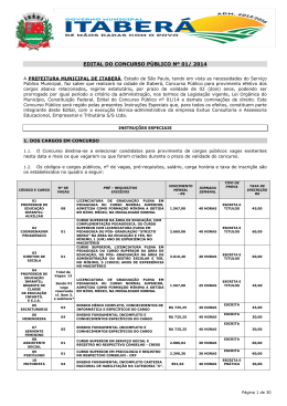 Abertura Edital - concurso