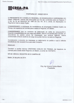 PORTARIA N°. 000221 /2014 - CREA-PA