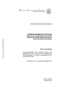 Simone Garrido Esteves Cabral CORRESPOND&Ecirc;NCIAS
