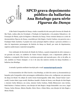 Ana Botafogo - S&atilde;o Paulo Companhia de Dan&ccedil;a