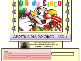 Apostila do Circo volume 1 - Atividades para Professores