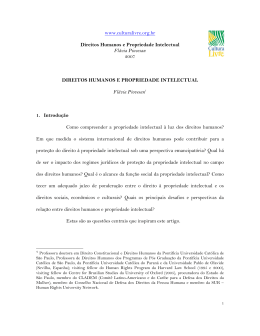 DIREITOS HUMANOS E PROPRIEDADE INTELECTUAL