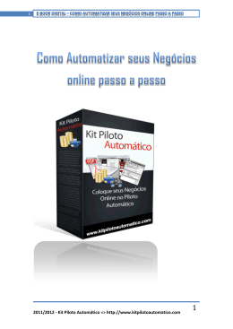 E-book Digital – Como automatizar seus Negócios online passo a