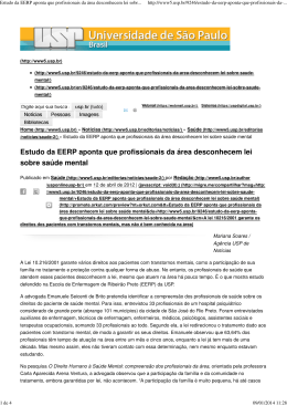 Estudo da EERP aponta que profissionais da &aacute;rea