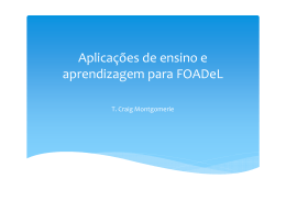 Aplicacoes FOADeL em ensino e aprendizagem