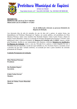Edital Completo - Portal do Munic&iacute;pio de Tup&atilde;ssi