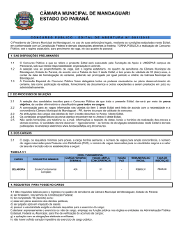 Edital - Funda&ccedil;&atilde;o de Apoio &agrave; UNESPAR