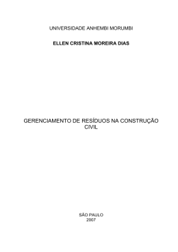 gerenciamento de res&iacute;duos na constru&ccedil;&atilde;o civil