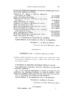 de exercicios ﬁndos dos seguintes 1\! inisterios, fazendo para isso