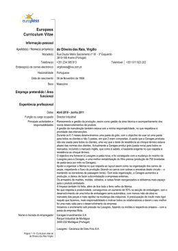 Europass CV - Ordem dos Engenheiros