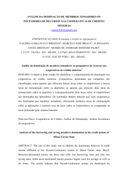AN&Aacute;LISE DA DOMINA&Ccedil;&Atilde;O DE MEMBROS TOMADORES