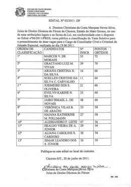 edital n° 021201 1- df - Tribunal de Justiça do Estado de Mato Grosso