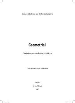 Geometria I - UNISUL