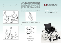 Folder Transferência de Pacientes com Cadeira de Rodas