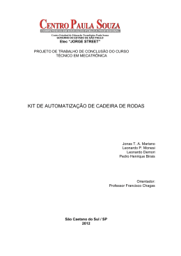KIT DE AUTOMATIZA&Ccedil;&Atilde;O DE CADEIRA DE RODAS