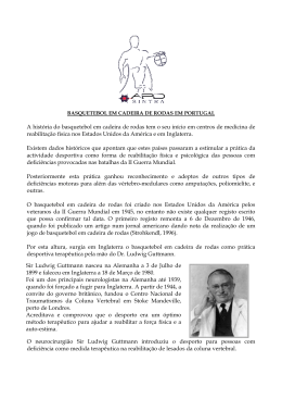 A hist&oacute;ria do basquetebol em cadeira de rodas tem o - APD