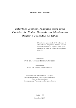 Interface Homem-M&aacute;quina para uma Cadeira de Rodas Baseada
