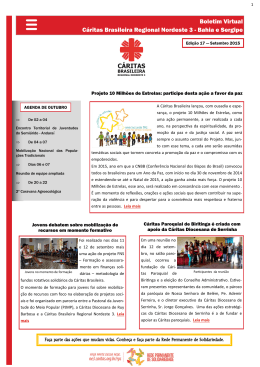 boletimvirtual.ed17 - Cáritas Brasileira Regional NE 3