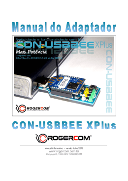 Manual do adaptador CON-USBBEE XPlus