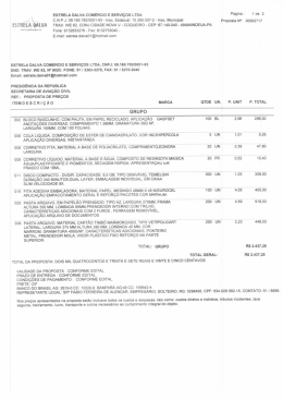 ESTRELA DALVA COMERCIO E SERVI&Ccedil;OS LTDA