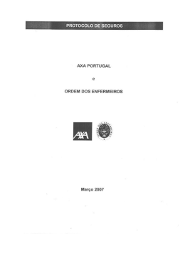 PROTOCOLO DE SEGUROS - Ordem dos Enfermeiros