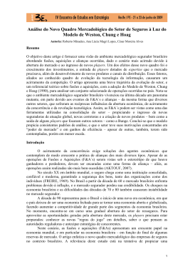 An&aacute;lise do Novo Quadro Mercadol&oacute;gico do Setor de