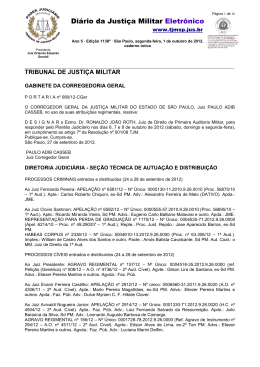 Di&aacute;rio da Justi&ccedil;a Militar Eletr&ocirc;nico