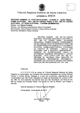 Scanned Document - Tribunal Regional Eleitoral de Santa Catarina