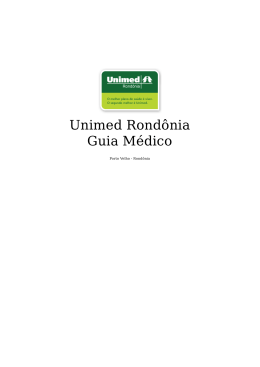 Unimed Rondônia Guia Médico