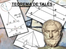 TEOREMA DE TALES