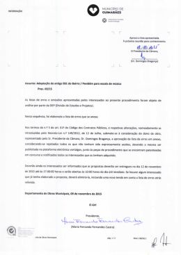 PROPOSTA - Erros e omiss&otilde;es aceites