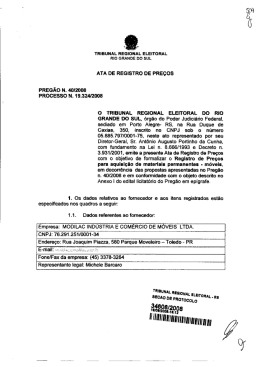 Impress&atilde;o de fax em p&aacute;gina inteira - Tribunal Regional Eleitoral do