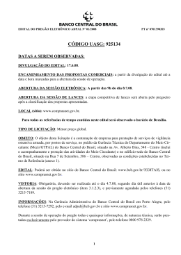 Edital completo - Banco Central do Brasil