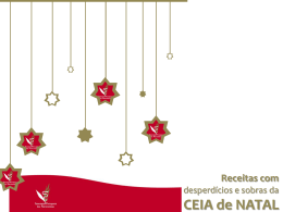Receitas com desperd&iacute;cios e sobras da Ceia de Natal