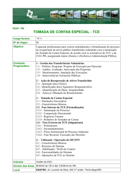 TOMADA DE CONTAS ESPECIAL - TCE