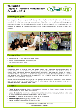 Anexo Work & Study Canad&aacute;