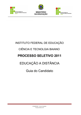 Guia do Candidato