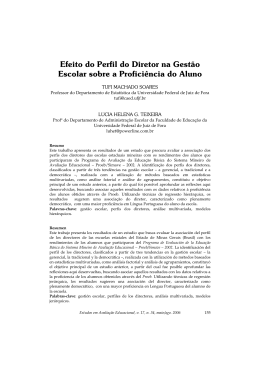 Efeito do Perfil do Diretor na Gestão Escolar sobre a Proficiência do