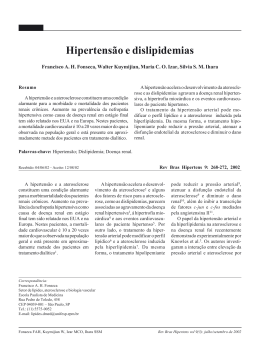 Hipertensão e dislipidemias