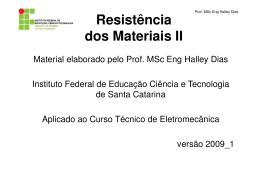 resistencia dos materiais II - Wiki do IF-SC