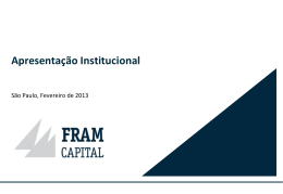 Multimercados - Fram Capital