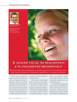 A Análise Facial no Diagnóstico e Planejamento Ortodôntico