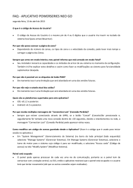 FAQ - APLICATIVO POWERSERIES NEO GO