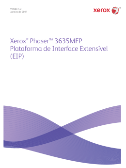 Xerox&reg; Phaser&trade; 3635MFP Plataforma de Interface Extens&iacute;vel (EIP)