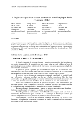 A Log&iacute;stica na gest&atilde;o de estoque por meio da Identifica&ccedil;&atilde;o