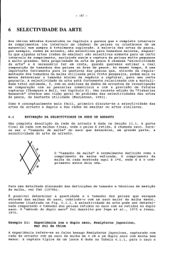 6 SELECTIVIDADE DA ARTE