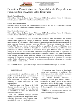 Estimativa Probabilistica das Capacidades de
