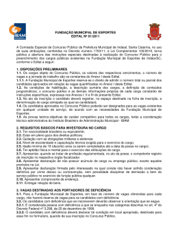 Documenta&ccedil;&atilde;o do Concurso